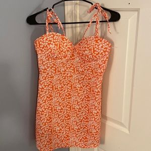 Orange Flower Tank